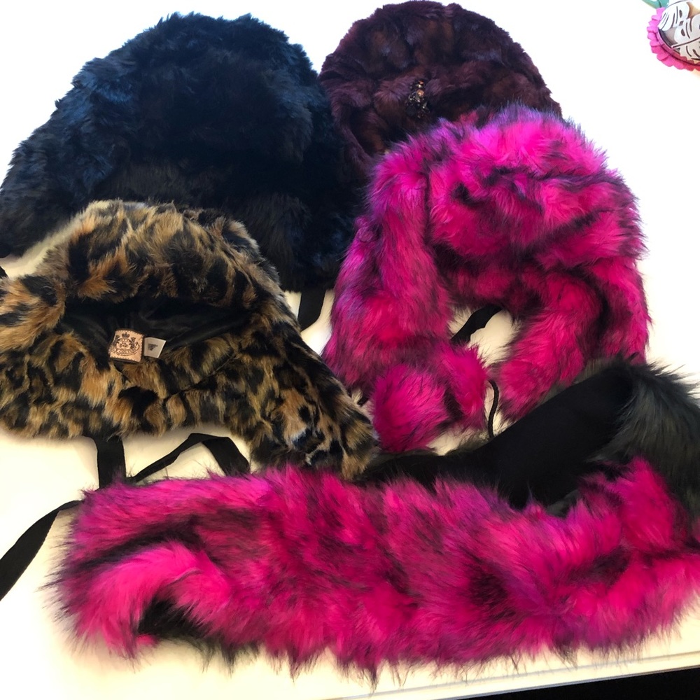 COPY - Juicy couture faux fur hats & scarf